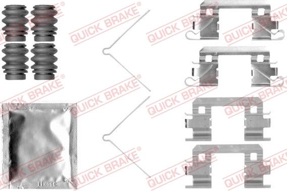 QUICK BRAKE 1091811 - Комплектующие для колодок дискового тормоза autospares.lv