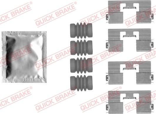 QUICK BRAKE 1091818 - Комплектующие для колодок дискового тормоза autospares.lv