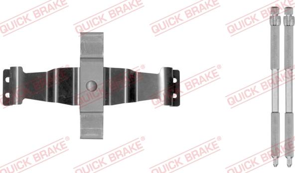 QUICK BRAKE 109-1886-1 - Комплектующие для колодок дискового тормоза autospares.lv