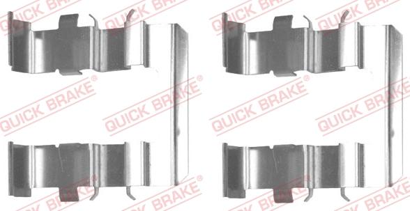 QUICK BRAKE 109-1831R-1 - Комплектующие для колодок дискового тормоза autospares.lv