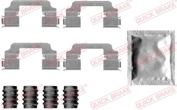 QUICK BRAKE 1091826 - Комплектующие для колодок дискового тормоза autospares.lv