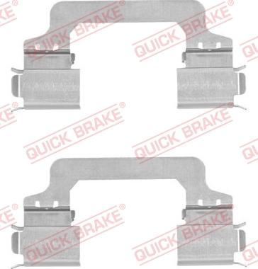 QUICK BRAKE 109-1821R-1 - Комплектующие для колодок дискового тормоза autospares.lv