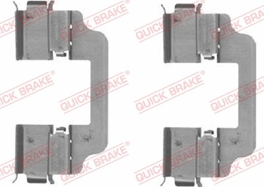 QUICK BRAKE 109-1828R-1 - Комплектующие для колодок дискового тормоза autospares.lv