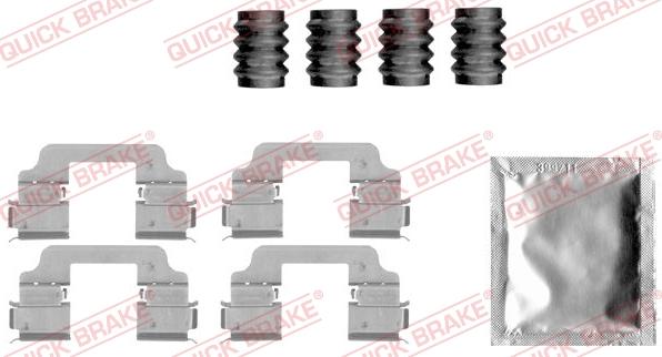 QUICK BRAKE 1091828 - Комплектующие для колодок дискового тормоза autospares.lv