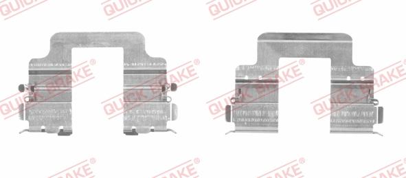 QUICK BRAKE 109-1822R-1 - Комплектующие для колодок дискового тормоза autospares.lv