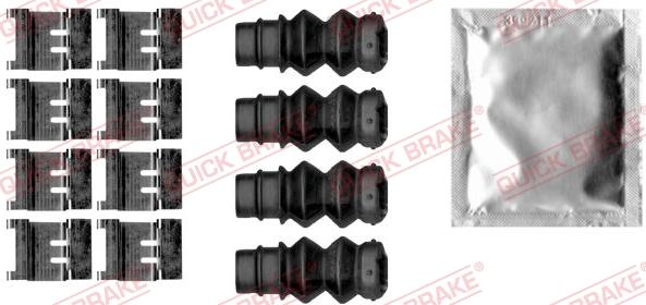 QUICK BRAKE 1091877 - Комплектующие для колодок дискового тормоза autospares.lv