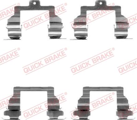 QUICK BRAKE 1091291 - Комплектующие для колодок дискового тормоза autospares.lv