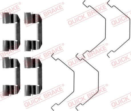 QUICK BRAKE 1091292 - Комплектующие для колодок дискового тормоза autospares.lv