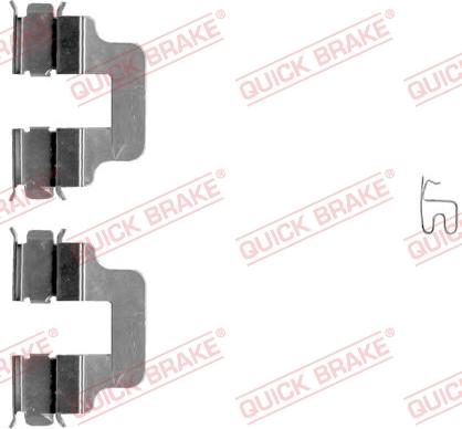 QUICK BRAKE 109-1245-1 - Комплектующие для колодок дискового тормоза autospares.lv