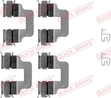 QUICK BRAKE 1091245 - Комплектующие для колодок дискового тормоза autospares.lv