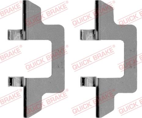 QUICK BRAKE 109-1242-1 - Комплектующие для колодок дискового тормоза autospares.lv