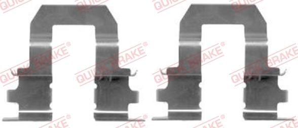 QUICK BRAKE 109-1255-1 - Комплектующие для колодок дискового тормоза autospares.lv