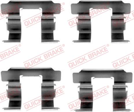 QUICK BRAKE 109-1251 - Комплектующие для колодок дискового тормоза autospares.lv