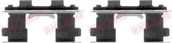 QUICK BRAKE 109-1253-1 - Комплектующие для колодок дискового тормоза autospares.lv