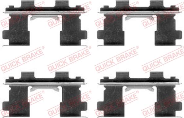 QUICK BRAKE 1091253 - Комплектующие для колодок дискового тормоза autospares.lv