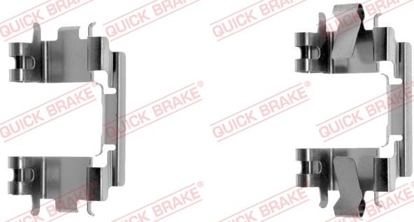 QUICK BRAKE 109-1257-1 - Комплектующие для колодок дискового тормоза autospares.lv