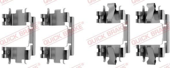 QUICK BRAKE 1091257 - Комплектующие для колодок дискового тормоза autospares.lv