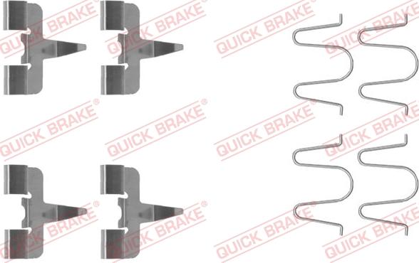 QUICK BRAKE 1091207 - Комплектующие для колодок дискового тормоза autospares.lv