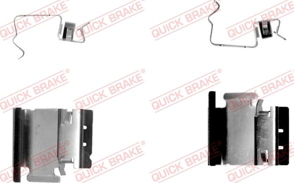 QUICK BRAKE 109-1218-1 - Комплектующие для колодок дискового тормоза autospares.lv