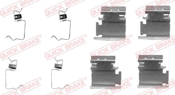 QUICK BRAKE 1091218 - Комплектующие для колодок дискового тормоза autospares.lv