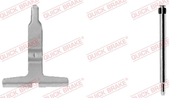 QUICK BRAKE 109-1217-1 - Комплектующие для колодок дискового тормоза autospares.lv