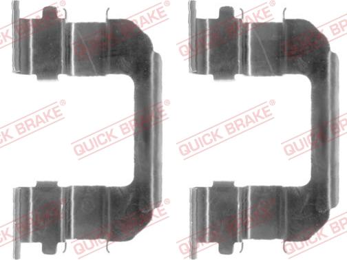 QUICK BRAKE 109-1287-1 - Комплектующие для колодок дискового тормоза autospares.lv