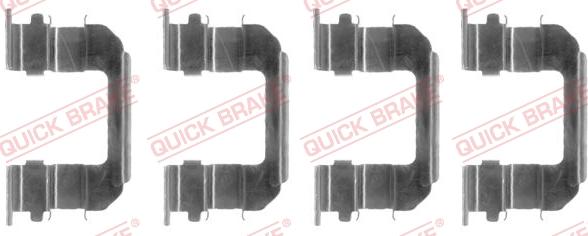 QUICK BRAKE 1091287 - Комплектующие для колодок дискового тормоза autospares.lv