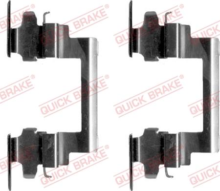 QUICK BRAKE 109-1236-1 - Комплектующие для колодок дискового тормоза autospares.lv