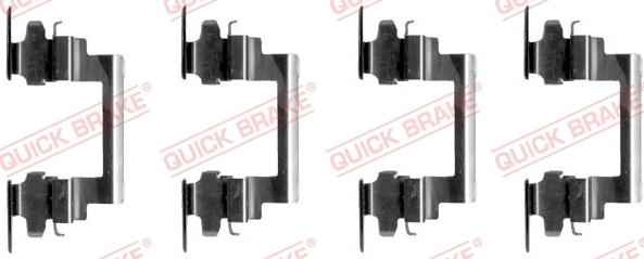 QUICK BRAKE 1091236 - Комплектующие для колодок дискового тормоза autospares.lv