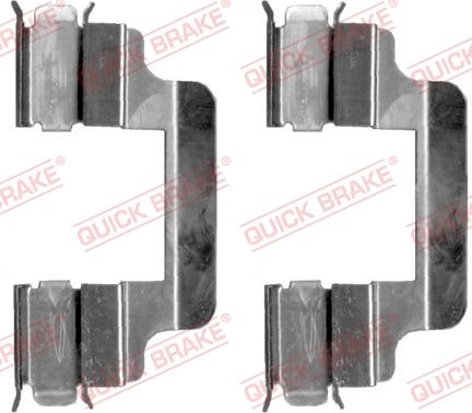 QUICK BRAKE 109-1230-1 - Комплектующие для колодок дискового тормоза autospares.lv