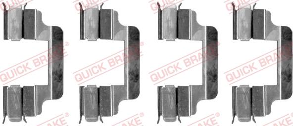 QUICK BRAKE 1091230 - Комплектующие для колодок дискового тормоза autospares.lv