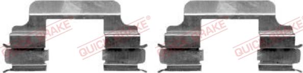 QUICK BRAKE 109-1231-1 - Комплектующие для колодок дискового тормоза autospares.lv