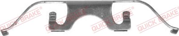 QUICK BRAKE 109-1224-1 - Комплектующие для колодок дискового тормоза autospares.lv