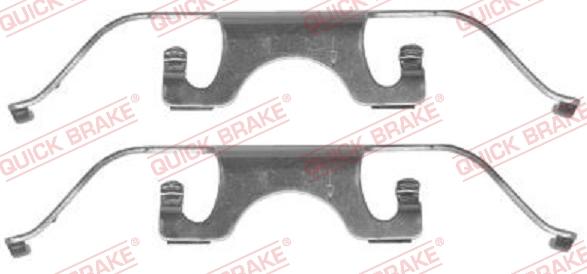 QUICK BRAKE 1091224 - Комплектующие для колодок дискового тормоза autospares.lv