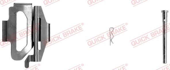 QUICK BRAKE 109-1225-1L - Комплектующие для колодок дискового тормоза autospares.lv