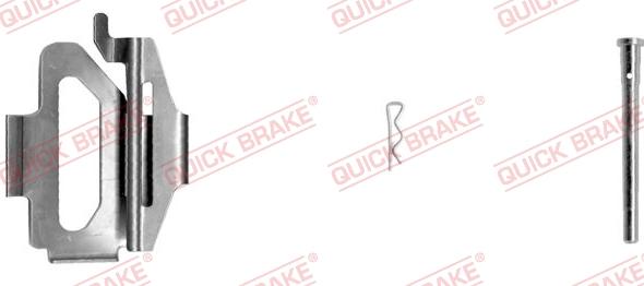 QUICK BRAKE 109-1225-1R - Комплектующие для колодок дискового тормоза autospares.lv