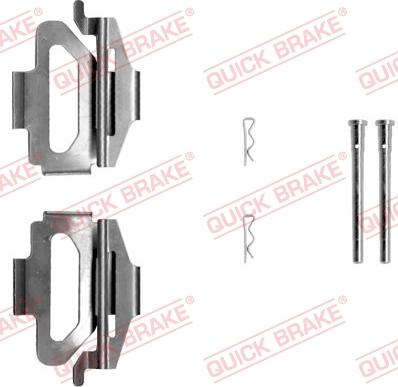 QUICK BRAKE 109-1225 - Комплектующие для колодок дискового тормоза autospares.lv