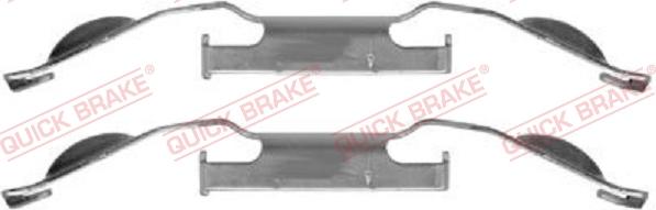 QUICK BRAKE 109-1221 - Комплектующие для колодок дискового тормоза autospares.lv