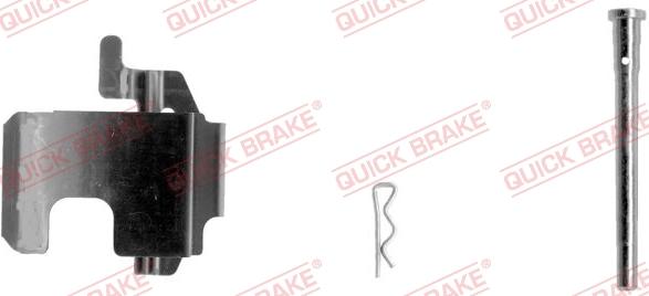 QUICK BRAKE 109-1273-1L - Комплектующие для колодок дискового тормоза autospares.lv