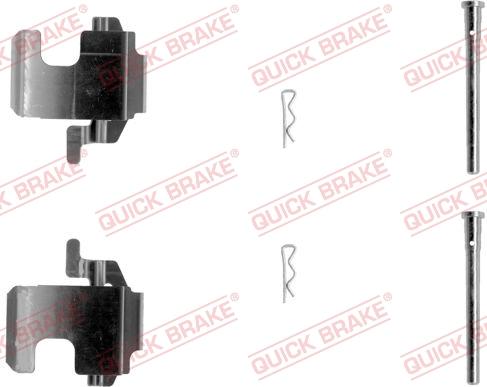 QUICK BRAKE 1091273 - Комплектующие для колодок дискового тормоза autospares.lv