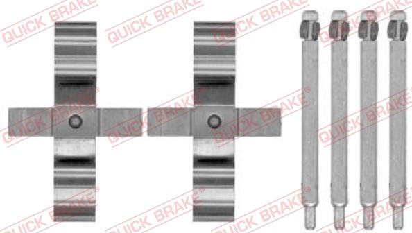 QUICK BRAKE 1091794 - Комплектующие для колодок дискового тормоза autospares.lv