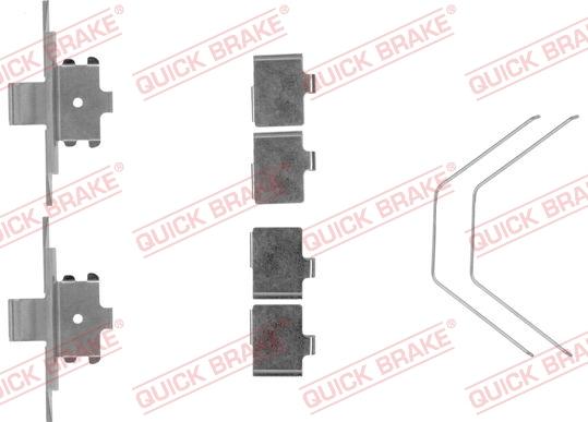 QUICK BRAKE 109-1791R-1 - Комплектующие для колодок дискового тормоза autospares.lv