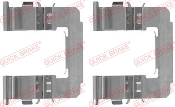 QUICK BRAKE 109-1742-1 - Комплектующие для колодок дискового тормоза autospares.lv