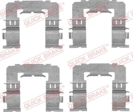 QUICK BRAKE 1091742 - Комплектующие для колодок дискового тормоза autospares.lv