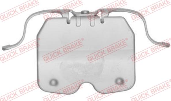 QUICK BRAKE 109-1759-1 - Комплектующие для колодок дискового тормоза autospares.lv