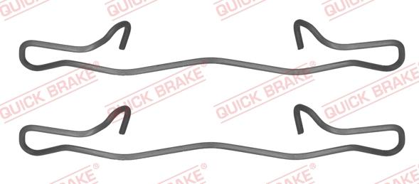 QUICK BRAKE 1091755 - Комплектующие для колодок дискового тормоза autospares.lv