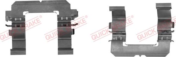 QUICK BRAKE 109-1756-1 - Комплектующие для колодок дискового тормоза autospares.lv