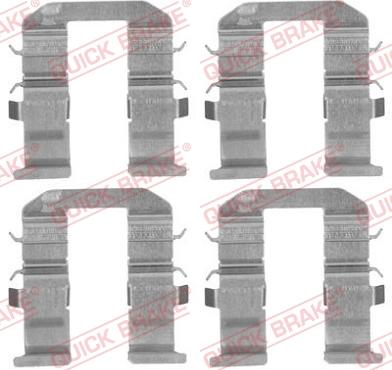 QUICK BRAKE 1091758 - Комплектующие для колодок дискового тормоза autospares.lv