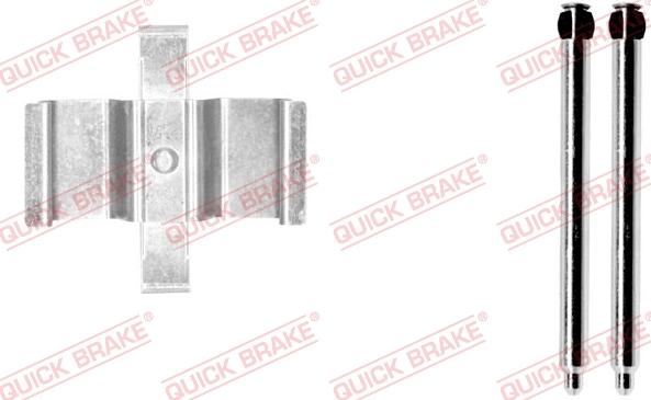 QUICK BRAKE 109-1765-1 - Комплектующие для колодок дискового тормоза autospares.lv