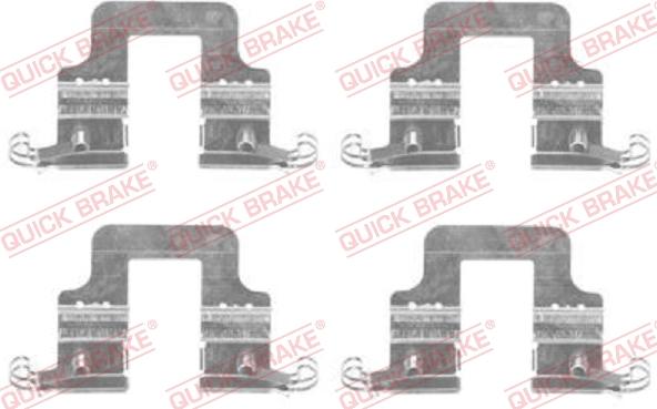 QUICK BRAKE 1091766 - Комплектующие для колодок дискового тормоза autospares.lv